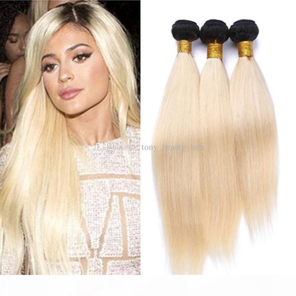 brazilian dark root blonde hair silky straight 3pcs two tone 1b 613 ombre straight hair 10"-30" two tone ombre brazilian hair exte, Black 
brazilian dark root blonde hair silky straight 3pcs two tone 1b 613 ombre straight hair 10"-30" two tone ombre brazilian hair exte, Black