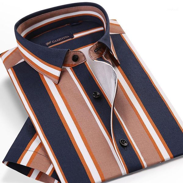 men's summer style short sleeve bold striped shirts pocket-less design casual standard-fit button-up thin beach shirt1, White;black
men's summer style short sleeve bold striped shirts pocket-less design casual standard-fit button-up thin beach shirt1, White;black