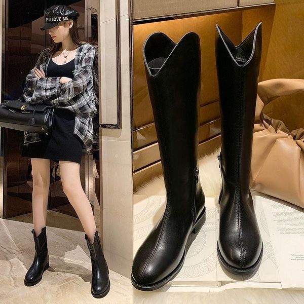 boots knights women's 2021 style net red fashion western cowboy show thin pointed toe retro, Black
boots knights women's 2021 style net red fashion western cowboy show thin pointed toe retro, Black