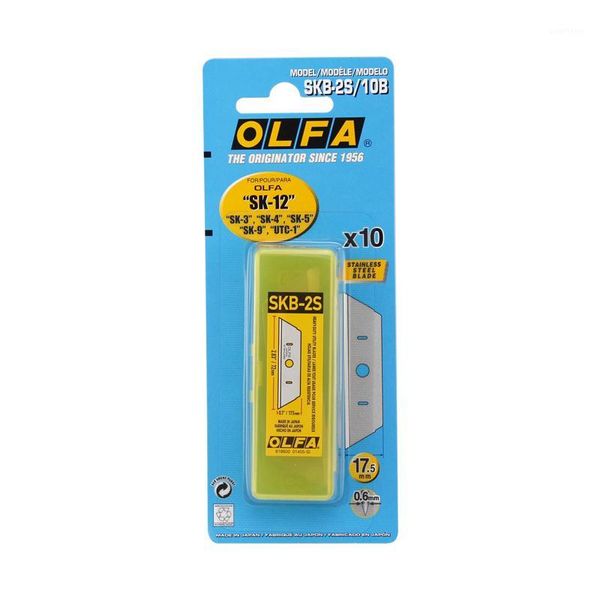 olfa skb-2s-10b 10pcs/pack stainless steel hd trapezoid safety blade for sk-12, sk-4, sk-9 & utc-1 cutters1
olfa skb-2s-10b 10pcs/pack stainless steel hd trapezoid safety blade for sk-12, sk-4, sk-9 & utc-1 cutters1