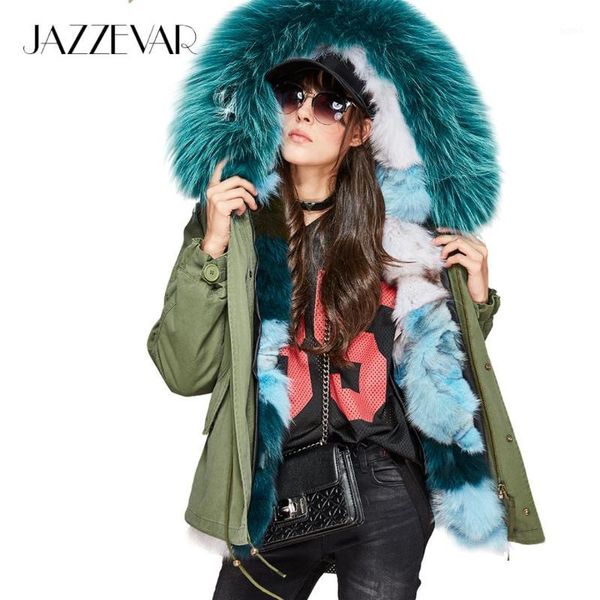jazzevar 2019 new fashion women's luxurious real fur lining mini parkas large raccoon fur hooded coat outwear winter jacket1, Black
jazzevar 2019 new fashion women's luxurious real fur lining mini parkas large raccoon fur hooded coat outwear winter jacket1, Black