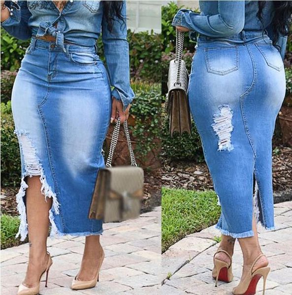 plus size s-4xl 5xl denim skirt for women high waist ripped hole maxi skirt women vintage bodycon jeans lady skirt streetwear, Black
plus size s-4xl 5xl denim skirt for women high waist ripped hole maxi skirt women vintage bodycon jeans lady skirt streetwear, Black