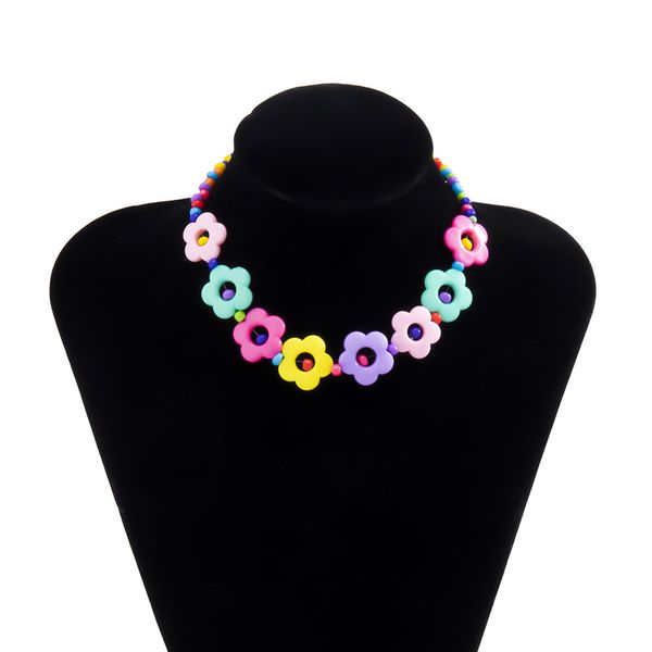 10pcs/lot european simple colorful flowers chokers retro acrylic floral beaded chains for women party gift decoration necklace jewelry, Silver
10pcs/lot european simple colorful flowers chokers retro acrylic floral beaded chains for women party gift decoration necklace jewelry, Silver