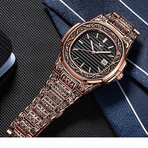 classic designer vintage watch men 2019 onola brand luxuri gold copper wristwatch fashion formal waterproof quartz unique mens watches, Slivery;brown
classic designer vintage watch men 2019 onola brand luxuri gold copper wristwatch fashion formal waterproof quartz unique mens watches, Slivery;brown