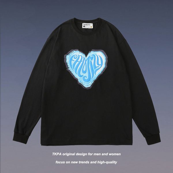 tkpa men's sweater loose round neck autumn winter new love foam printing harajuku guochao couple long sleeve hoodies, Black
tkpa men's sweater loose round neck autumn winter new love foam printing harajuku guochao couple long sleeve hoodies, Black