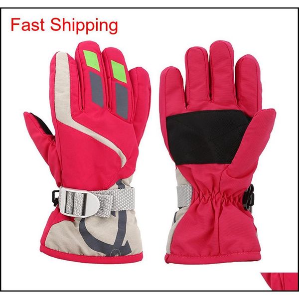 child boys/girls winter warm waterproof windproof snow snowboard ski sports gloves breathable adjustable ski strap skiing gloves zzow5, Black
child boys/girls winter warm waterproof windproof snow snowboard ski sports gloves breathable adjustable ski strap skiing gloves zzow5, Black