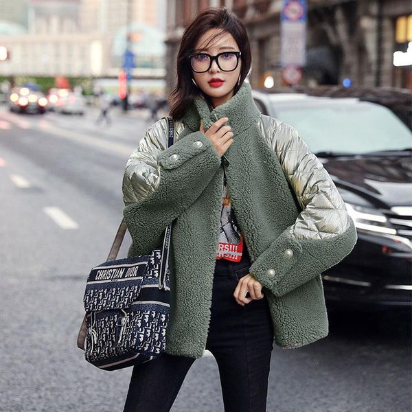 women's fur & faux coat real 90% wool white duck dwon winter down jackets korean simple female jacket coats abrigo mujer zjt858, Black
women's fur & faux coat real 90% wool white duck dwon winter down jackets korean simple female jacket coats abrigo mujer zjt858, Black