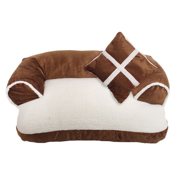 1pc warm chihuahua small luxury pet dog sofa beds with pillow detachable wash soft fleece cat bed
1pc warm chihuahua small luxury pet dog sofa beds with pillow detachable wash soft fleece cat bed