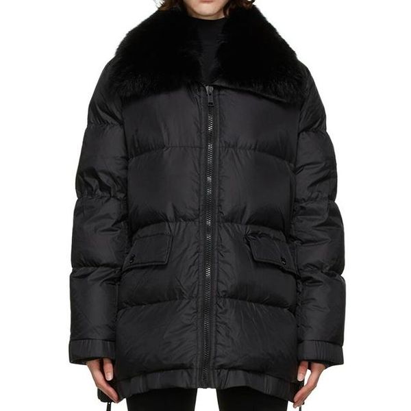 women's down & parkas women coats 2021 winter white duck jacket mid-length detachable fur collar lapel zipper to keep warm, Black
women's down & parkas women coats 2021 winter white duck jacket mid-length detachable fur collar lapel zipper to keep warm, Black