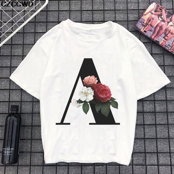 summer ulzzang harajuku fun bouquet of 24 english letters print short sleeve t shirt big size loose vintage casual women t-shirt, White
summer ulzzang harajuku fun bouquet of 24 english letters print short sleeve t shirt big size loose vintage casual women t-shirt, White