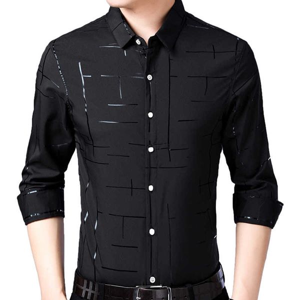 black business spring sutumn luxury plaid long sleeve slim fit men's shirt streetwear social shirts mens fashions jersey, White;black
black business spring sutumn luxury plaid long sleeve slim fit men's shirt streetwear social shirts mens fashions jersey, White;black