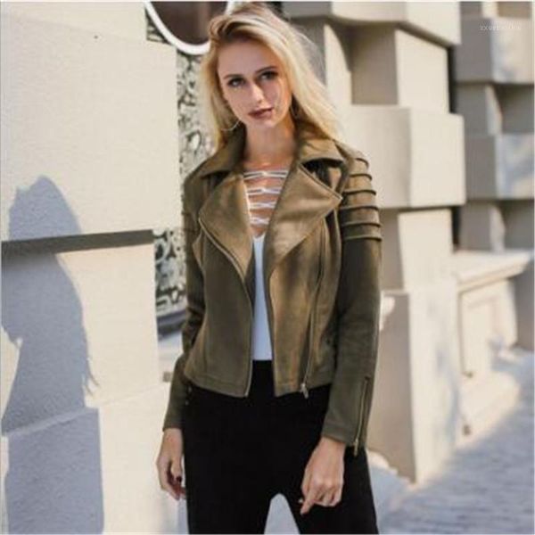 new 2018 autumn winter women's suede jacket women's jacket autumn fashion casual pu leather motorcycle1, Black;brown
new 2018 autumn winter women's suede jacket women's jacket autumn fashion casual pu leather motorcycle1, Black;brown