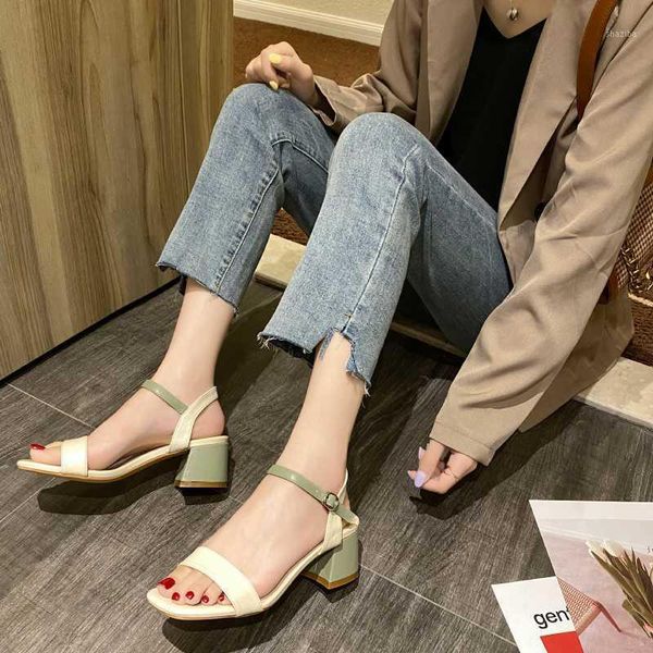 sandals 6 cm thick heel women elegant mixed colors open toe high heels summer plus size shoes 35-431, Black
sandals 6 cm thick heel women elegant mixed colors open toe high heels summer plus size shoes 35-431, Black