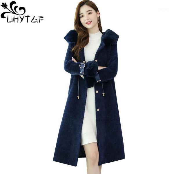 women's fur & faux uhytgf hooded winter coat women quality gold mink cashmere warm jacket sheep shearing casual plus size 10181, Black
women's fur & faux uhytgf hooded winter coat women quality gold mink cashmere warm jacket sheep shearing casual plus size 10181, Black