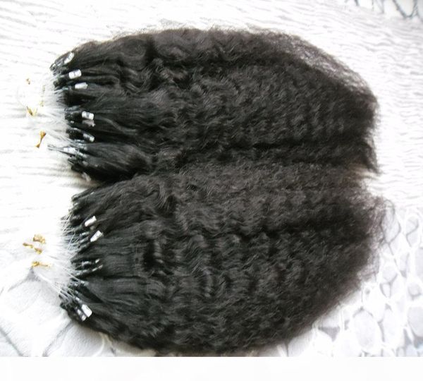 kinky straight micro loop human hair extensions 200g loop micro ring human hair extensions 1g coarse yaki micro link human hair, Black
kinky straight micro loop human hair extensions 200g loop micro ring human hair extensions 1g coarse yaki micro link human hair, Black