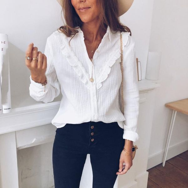 sweet white shirt women long sleeve blouse lace woman long sleeve white solid elegant ruffle blouses in women blusa mujer #c
sweet white shirt women long sleeve blouse lace woman long sleeve white solid elegant ruffle blouses in women blusa mujer #c