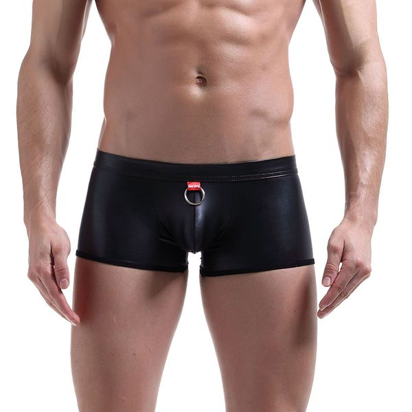 3Pieces/Lot Mens Underwear Black Faux Leather Boxers Shorts Gay Underpants Pouch Sexy Underwear Male Trunks Dance Boxer Shiny Pants
3Pieces/Lot Mens Underwear Black Faux Leather Boxers Shorts Gay Underpants Pouch Sexy Underwear Male Trunks Dance Boxer Shiny Pants