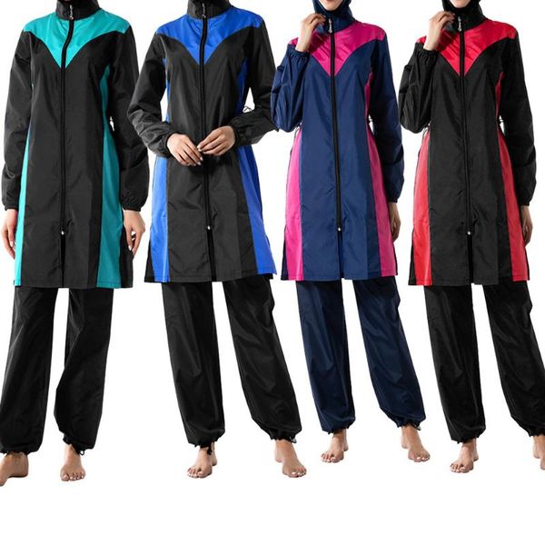 three piece women islam zipper long sleeve modest muslim swimwear plus size hijab full cover islamic swimsuit beachwear
three piece women islam zipper long sleeve modest muslim swimwear plus size hijab full cover islamic swimsuit beachwear