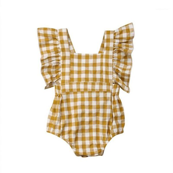 2020 brand new newborn infant baby girl checked bodysuit ruffles sleeveless yellow plaid princess jumpsuit backless sunsuit1, Blue
2020 brand new newborn infant baby girl checked bodysuit ruffles sleeveless yellow plaid princess jumpsuit backless sunsuit1, Blue