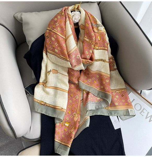 2020 brand designer silk scarf foulard bandana long lrage shawls wrpas winter neck scarves lady hijab, Blue;gray
2020 brand designer silk scarf foulard bandana long lrage shawls wrpas winter neck scarves lady hijab, Blue;gray