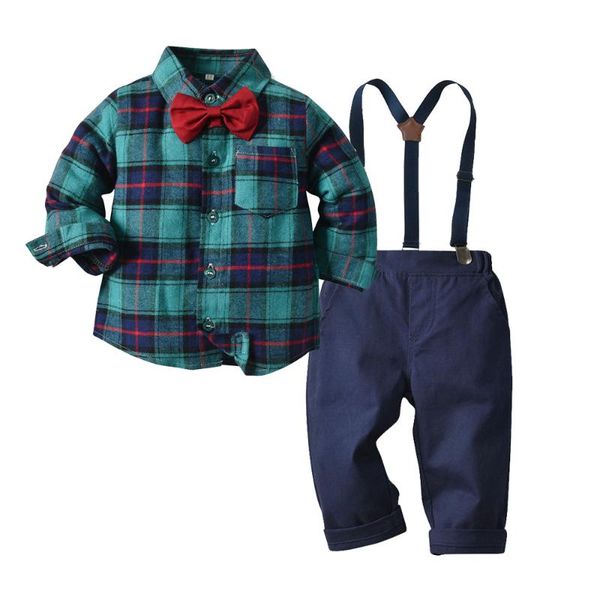 clothing sets style baby boy children's plaid long-sleeved shirt + bib trousers two-piece gentleman dress 2 pieces 0.1.2.3.4.5.6.7, White
clothing sets style baby boy children's plaid long-sleeved shirt + bib trousers two-piece gentleman dress 2 pieces 0.1.2.3.4.5.6.7, White