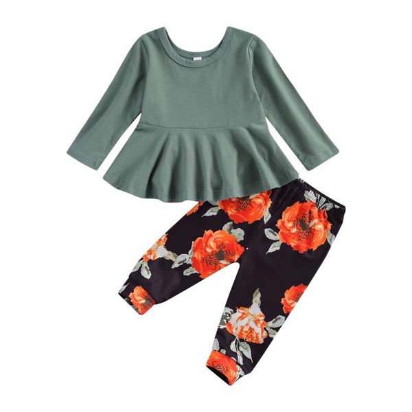 clothing sets born baby girl 2-piece outfit set long sleeve solid color + floral print pants infant casual clothes for spring fall, White
clothing sets born baby girl 2-piece outfit set long sleeve solid color + floral print pants infant casual clothes for spring fall, White