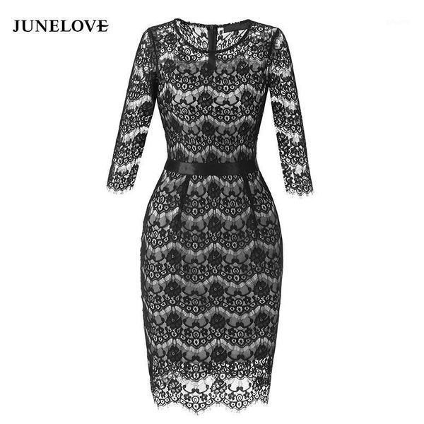 junelove 2020 autumn winter lace dress women three quarter sleeve hollow out dress female vintage bodycon vestidos1, Black;gray
junelove 2020 autumn winter lace dress women three quarter sleeve hollow out dress female vintage bodycon vestidos1, Black;gray