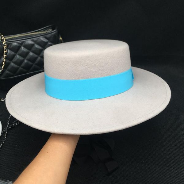 stingy brim hats socialite french winter hat wool gray flat for women american retro elegant female fedoras, Blue;gray
stingy brim hats socialite french winter hat wool gray flat for women american retro elegant female fedoras, Blue;gray