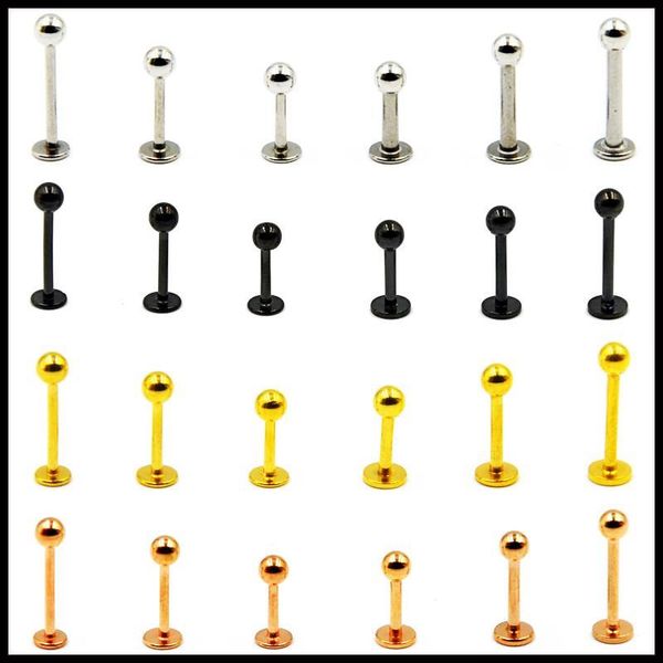 3pcs surgical steel assorted colors ball labret stud lip piercing ear cartilage tragus helix ring fashion charming jewelry q bbybsv, Silver
3pcs surgical steel assorted colors ball labret stud lip piercing ear cartilage tragus helix ring fashion charming jewelry q bbybsv, Silver