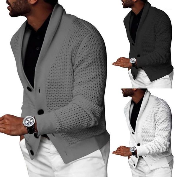 autumn men sweater solid color hollow cardigan buttons suit coat warm knit male sweater jumpers s-2xl1, White;black
autumn men sweater solid color hollow cardigan buttons suit coat warm knit male sweater jumpers s-2xl1, White;black