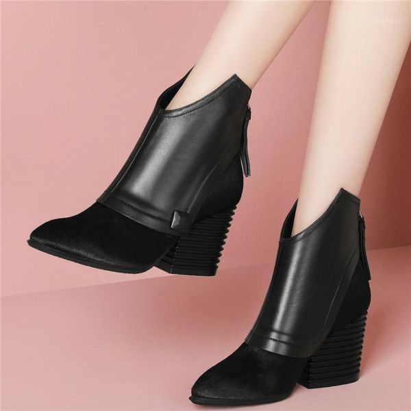 2021 goth shoes women genuine leather chunky high heels motorcycle boots female horsehair round toe punk pumps shoe casual shoes1, Black
2021 goth shoes women genuine leather chunky high heels motorcycle boots female horsehair round toe punk pumps shoe casual shoes1, Black