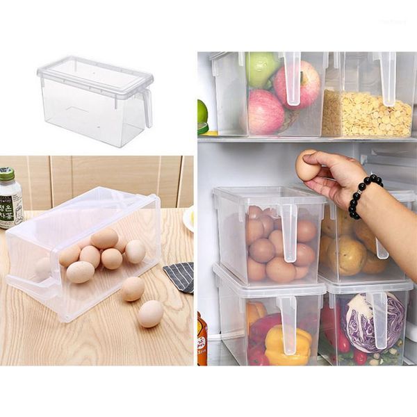 refrigerator storage box transparent plastic box fruit eggs cereal storage case kitchen refrigerated with lid and handle1
refrigerator storage box transparent plastic box fruit eggs cereal storage case kitchen refrigerated with lid and handle1