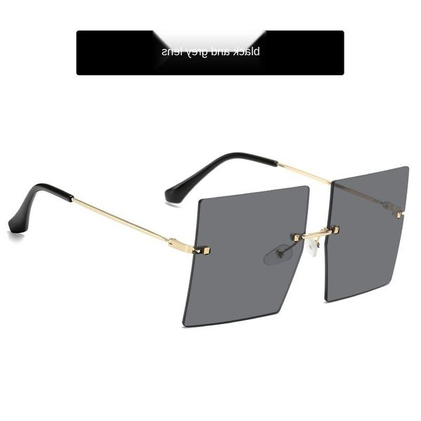 rimless sunglasses woman big box glasses for women brand unique street seyewear fashion uv400 polycarbonate travel oculos, White;black
rimless sunglasses woman big box glasses for women brand unique street seyewear fashion uv400 polycarbonate travel oculos, White;black