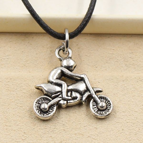 tibetan silver color pendant motorcycle necklace choker charm black leather cord factory price handmade jewelry qecf
tibetan silver color pendant motorcycle necklace choker charm black leather cord factory price handmade jewelry qecf