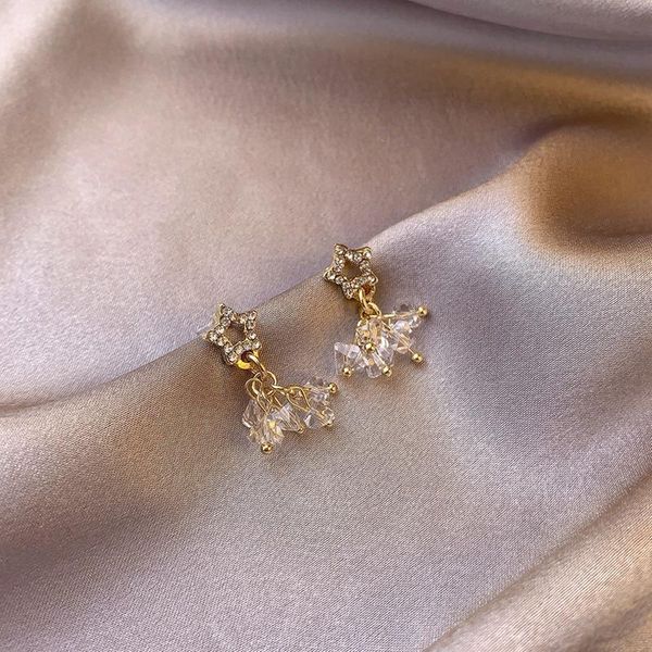 dangle & chandelier super fairy sweet long pentagram earrings temperament star tassel crystal cubic zirconia, Silver
dangle & chandelier super fairy sweet long pentagram earrings temperament star tassel crystal cubic zirconia, Silver