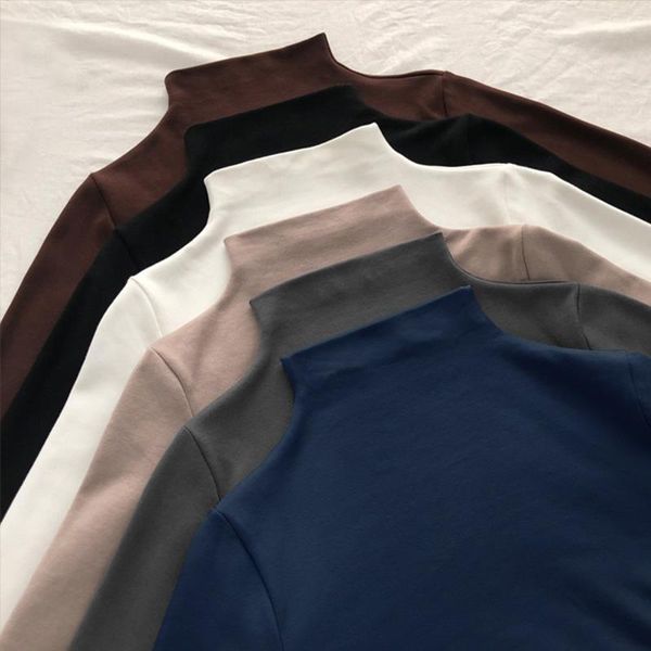 2020 spring women shirts causal solid slim bottoming tshirt harajuku long sleeve turtleneck t-shirts girls basic t shirt, White
2020 spring women shirts causal solid slim bottoming tshirt harajuku long sleeve turtleneck t-shirts girls basic t shirt, White