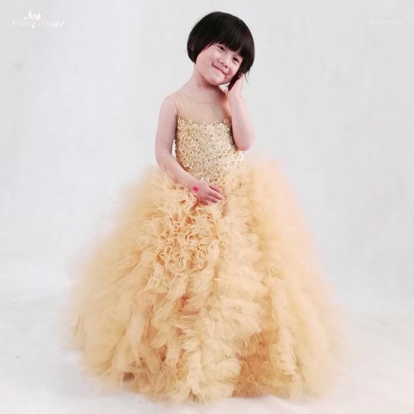 girl's dresses fg6 lace up back gold ruffle puffy tulle pageant for little girls flower girl weddings1, Red;yellow
girl's dresses fg6 lace up back gold ruffle puffy tulle pageant for little girls flower girl weddings1, Red;yellow