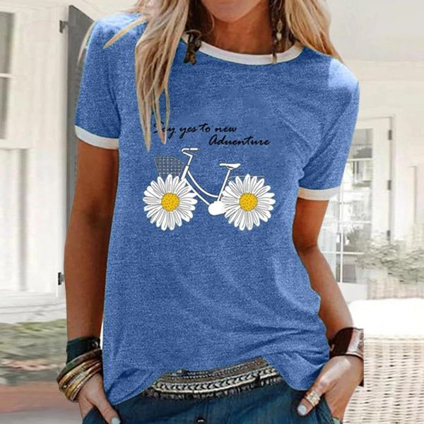women t shirt flower print short sleeve tshirt casual female o-neck tunic shirt fashion lady clothes mujer, White
women t shirt flower print short sleeve tshirt casual female o-neck tunic shirt fashion lady clothes mujer, White
