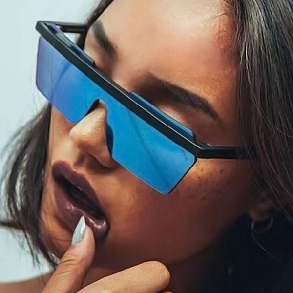 sunglasses oversized square women 2021 fashion flat blue mirror one piece men gafas shade uv400, White;black
sunglasses oversized square women 2021 fashion flat blue mirror one piece men gafas shade uv400, White;black