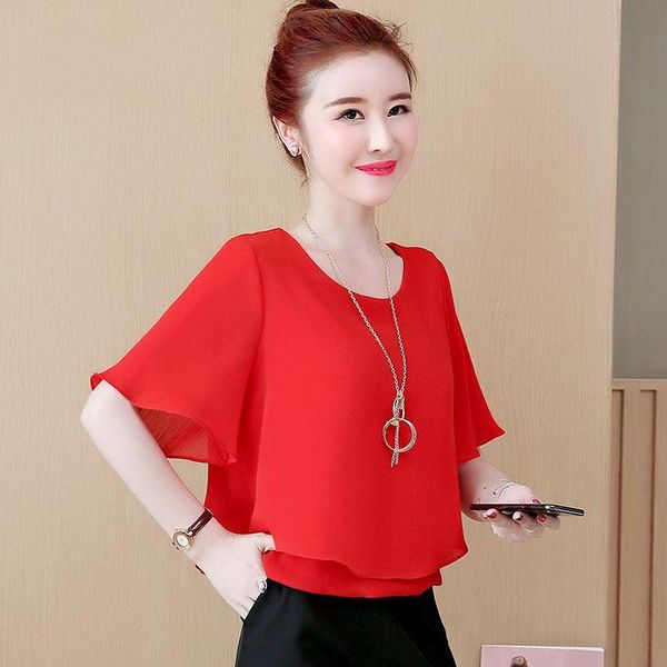 women's blouses & shirts fashion women blouse shirt 2021 causal plus size 6xl 7xl 8xl half sleeve chiffon blusas femininas, White
women's blouses & shirts fashion women blouse shirt 2021 causal plus size 6xl 7xl 8xl half sleeve chiffon blusas femininas, White