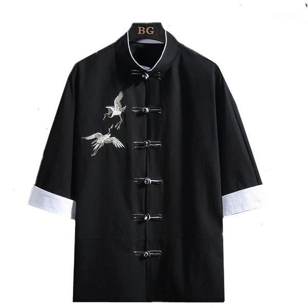 men's casual shirts 2021 chinese style men's short-sleeved cotton linen black red summer loose comfortable splice embroidered shir, White;black
men's casual shirts 2021 chinese style men's short-sleeved cotton linen black red summer loose comfortable splice embroidered shir, White;black