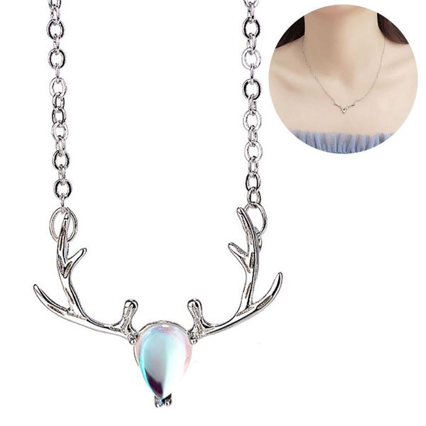women necklace fashion elk deer clavicle necklace pendant necklaces christmas gift for women girl, Silver
women necklace fashion elk deer clavicle necklace pendant necklaces christmas gift for women girl, Silver