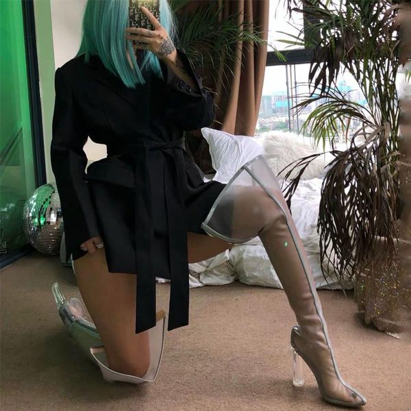 pointed toe mesh neon sandal boots women high heels over the knee boots fashion party shoes woman 2020 botas de mujer, Black
pointed toe mesh neon sandal boots women high heels over the knee boots fashion party shoes woman 2020 botas de mujer, Black