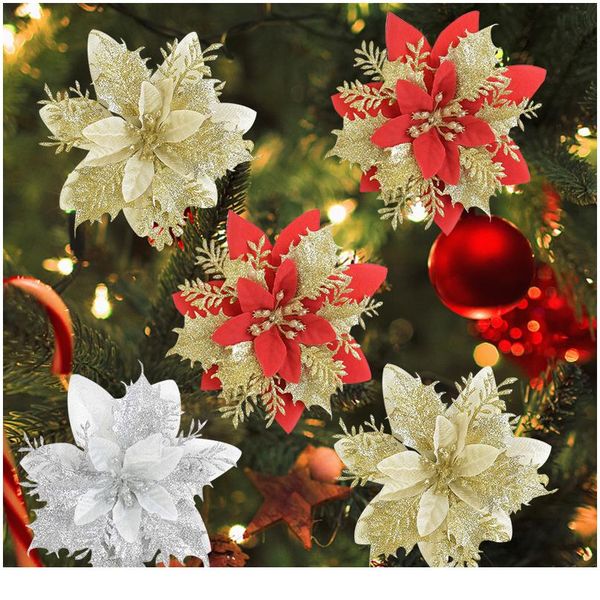 5pcs artificial christmas flower 14cm faux xmas ornament for christmas tree decorations giltter wedding engagement flow jllocm
5pcs artificial christmas flower 14cm faux xmas ornament for christmas tree decorations giltter wedding engagement flow jllocm