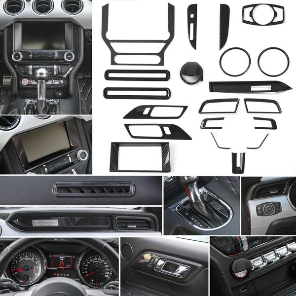 abs carbon fiber car central dashboard interior kit dcoration cover for ford mustang 15+ 20pc
abs carbon fiber car central dashboard interior kit dcoration cover for ford mustang 15+ 20pc