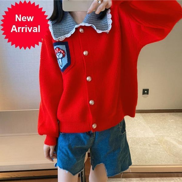 new luxury 2021 brand design clothes jacket autumn lace puff-puff doll mushroom cartoon mesh cardigan women's sweater gdjv, White;black
new luxury 2021 brand design clothes jacket autumn lace puff-puff doll mushroom cartoon mesh cardigan women's sweater gdjv, White;black