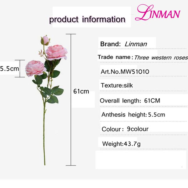 3 heads artificial silk bridal bouquet factory fall vivid fake rose flowers for wedding home party decor
3 heads artificial silk bridal bouquet factory fall vivid fake rose flowers for wedding home party decor