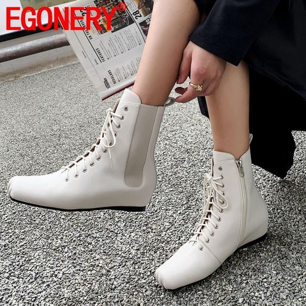 boots egonery 2021 winter square toe ankle outside mid heels handmade genuine leather women shoes drop size 34-40, Black
boots egonery 2021 winter square toe ankle outside mid heels handmade genuine leather women shoes drop size 34-40, Black