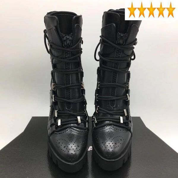 high women runway winter fashion heels riding knight lace up platform shoes brand motorcycle genuine leather ankle boots1, Black
high women runway winter fashion heels riding knight lace up platform shoes brand motorcycle genuine leather ankle boots1, Black