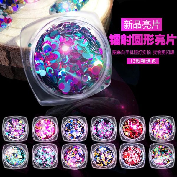 nail glitter 12 colors ornament material round laser sequins flashing, Silver;gold
nail glitter 12 colors ornament material round laser sequins flashing, Silver;gold